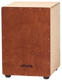 VEVOR Cajon Box Drum Wooden Birchwood Percussion Instrument with Snare Wires