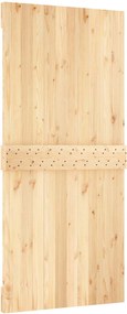 vidaXL Συρόμενη Πόρτα Φυσικό και Λευκό 95 x 210 cm