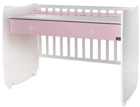 Βρεφικό κρεβάτι DREAM  60x120εκ. White + Pink 10150420038A  Lorelli (Δώρο Πάντα Προστασίας)