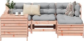 vidaXL Καναπές Κήπου Σετ 5 Τεμ. Μασίφ Ψευδοτσούγκα Ελάτης