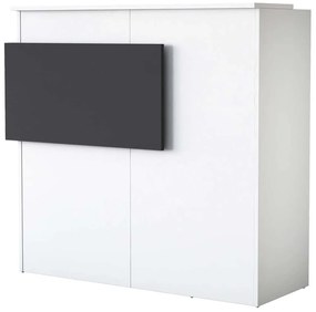 Γραφείο Reception Triana 182-000070 110x40x110cm Black-White