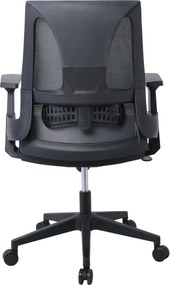 BF8760 Πολυθρόνα Γραφείου, Mesh Γκρι, Ύφασμα Γκρι   1τμχ