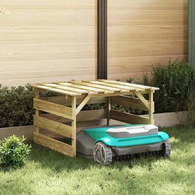 vidaXL Γκαράζ Χλοοκοπτικού Καφέ 84 x 80 x 56 εκ