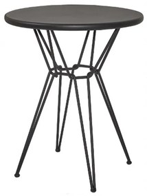 Τραπέζι Cologne/T4 02-00-0913 Φ70x74cm Black