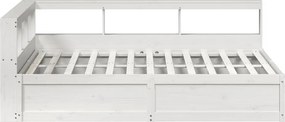 vidaXL Κρεβάτι Βιβλιοθήκη Χωρίς Στρώμα 140x200 εκ Μασίφ Ξύλο Πεύκο