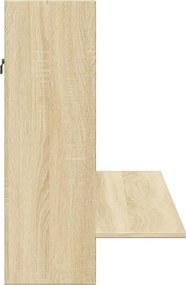 vidaXL Γραφείο Τοίχου Sonoma Δρυς 105x48x75 εκ. από Επεξεργασμένο Ξύλο