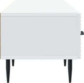 vidaXL Ντουλάπι TV Λευκό 147 x 34,5 x 30 εκ Επεξεργασμένο Ξύλο