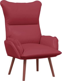 vidaXL Πολυθρόνα Κόκκινο 69 x 74 x 93 εκ. Δερματίνη