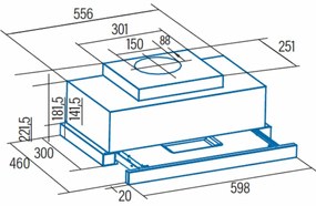 Συμβατικός Απορροφητήρας Cata TFH 6430 GWH 0210101 Λευκό