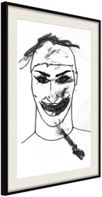 Αφίσα - Scary Clown - 20x30 - Μαύρο - Με πασπαρτού