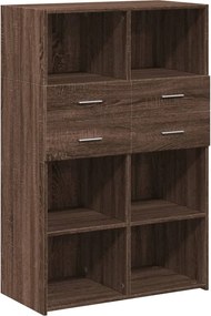 vidaXL Ντουλάπι Καφέ Δρυς 80x42,5x124 εκ. από Επεξεργασμένο Ξύλο