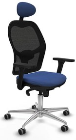 Καρέκλα γραφείου με κεφαλάρι Jorquera Piqueras y Crespo 3D086G1 Ναυτικό Μπλε