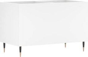 vidaXL Έπιπλο Δίσκων Λευκό 74,5 x 38 x 48 εκ. από Επεξεργασμένο Ξύλο