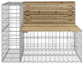 Παγκάκι Κήπου Συρματοκιβώτιο 92x71x65,5 εκ. Εμποτ. Ξύλο Πεύκου - Καφέ