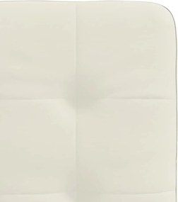 vidaXL Καρέκλες Τραπεζαρίας 4 τεμ. Κρεμ Βελούδινες