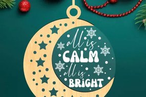 Σετ των 3 Intra απο ξύλο plywood 3mm-4mm πάχος Χριστουγεννιάτικη προσφορά Δίασταση 8x8 cm INTRAFABR-83738778