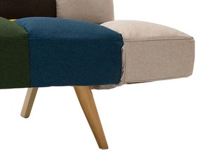Καναπές - κρεβάτι 3θέσιος Freddo pakoworld με ύφασμα πολύχρωμο 182x81x84εκ - Ύφασμα - 024-000011