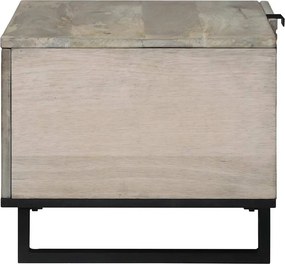 vidaXL Τραπεζάκι σαλονιού Λευκό 80 x 50 x 40 cm Επεξεργασμένο Ξύλο