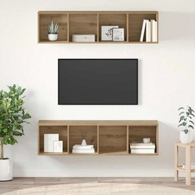 vidaXL Σετ επίπλου τηλεόρασης 2 pcs Artisan Oak Επεξεργασμένο ξύλο