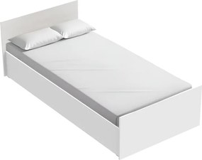 Κρεβάτι Toscana pakoworld σε λευκή απόχρωση 90x200εκ