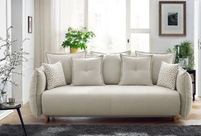 3-Seat Sofa-Bed Puffy - Cream Cream
