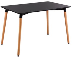 Τραπέζι Art Ε7088,2 Μαύρο 120x80cm Mdf,Ξύλο