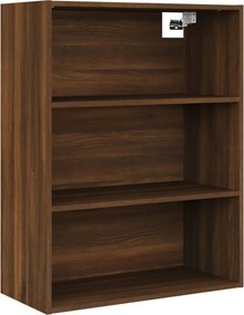 vidaXL Ντουλάπι Τοίχου Κρεμαστό Καφέ δρυς 69,5 x 32,5 x 90 εκ.