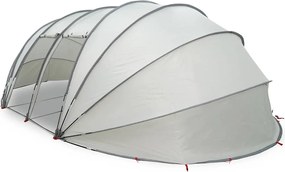 vidaXL Σκηνή πισίνας τύπου θόλου Γκρι 538 x 440 x 204 εκ.
