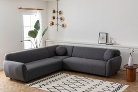 Corner Sofa Eddy Corner 2 (3L-C-3R) - Dark Grey Dark Grey