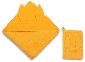 Κάπα Βρεφική Με Γάντι Μπάνιου 0237 (Σετ 2τμχ) Marigold Mustard Funna Baby