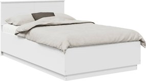 vidaXL Σκελετός Κρεβατιού Λευκό 135 x 190 cm Επεξεργασμένο ξύλο
