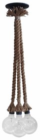 Φωτιστικό Οροφής Τρίφωτο UT-3 31-0196 Brown Rope