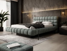 Επενδυμένο κρεβάτι Cloud-Olive-180 x 200