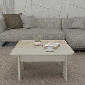 ΤΡΑΠΕΖΑΚΙ ΣΑΛΟΝΙΟΥ ΣΕΤ 2ΤΜΧ SEVILLA MEGAPAP ΧΡΩΜΑ SANDSTONE - TRAVERTINE 75X75X37,4ΕΚ.