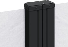 vidaXL Σκίαστρο Πλαϊνό Συρόμενο Λευκό 160 x 600 εκ.