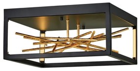 Πλαφονιέρα Φωτιστικό Οροφής Ταινία LED 8W Μαύρο Styx QN-STYX-LED-F-BG Quintiesse Elstead Lighting-QN-STYX-LED-F-BG-Μαύρο QN-STYX-LED-F-BG