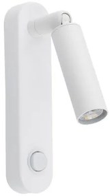 Απλίκα Φωτιστικό Τοίχου 1xG9 Reading Light Σποτ Enza TK Lighting-6620-Λευκό 6620