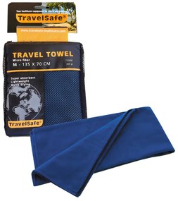 Microfiber Travel Towel TRAVELSAFE 135x70 cm, Πετσέτα Ταξιδίου με Μικροΐνες, TRA-090 /Royal Blue