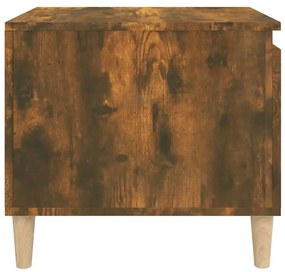 vidaXL Τραπεζάκι Σαλονιού Καπνιστή Δρυς 100x50x45 εκ. Επεξεργασμ. Ξύλο