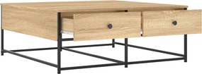 vidaXL Τραπεζάκι Σαλονιού Sonoma Δρυς 100 x 99 x 40 εκ. Επεξεργ. Ξύλο