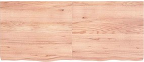vidaXL Πάγκος Μπάνιου Αν. Καφέ 140x60x(2-6) εκ. Επεξεργ. Μασίφ Ξύλο