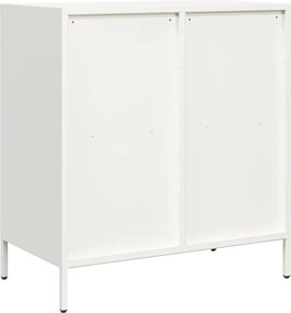 vidaXL Ντουλάπι Λευκό 68x39x73,5 εκ. από Χάλυβα Ψυχρής Έλασης