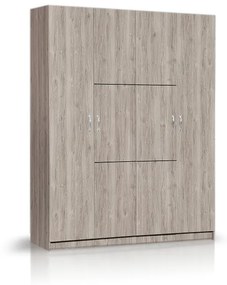 ΧΕΡΙ ΞΥΛΟ Ντουλάπα 4φυλλη Status 182cm Μ. x 60cm x 240cm Y. --ΚΩΔ.: 10-05