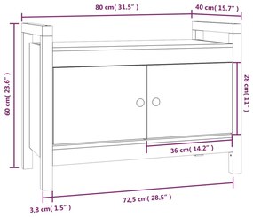 ΠΑΓΚΑΚΙ ΧΟΛ ΛΕΥΚΟ 80X40X60 ΕΚ. ΑΠΟ ΜΑΣΙΦ ΞΥΛΟ ΠΕΥΚΟΥ 821780