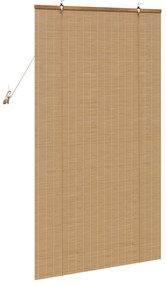 vidaXL Ρολά και Σκίες Παραθύρων Ανοιχτό καφέ 80 x 160 cm Μπαμπού