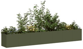 vidaXL Ζαρντινιέρα Λαδί 280x40x40 εκ. από Χάλυβα Ψυχρής Έλασης