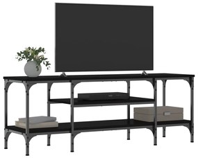 vidaXL Έπιπλο Τηλεόρασης Μαύρο 121 x 35 x 45 εκ. Επεξεργ. Ξύλο/Σίδερο