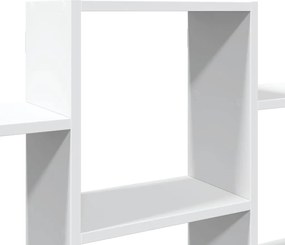 vidaXL Ραφιέρα Τοίχου Λευκό 159x18x66 εκ. από Επεξ. Ξύλο