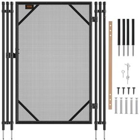 VEVOR Pool Fence Gate 4 x 2.5 FT Removable Inground Pool Gate for Kids Security