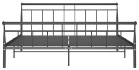 vidaXL Πλαίσιο Κρεβατιού Μαύρο 180 x 200 εκ. Μεταλλικό
